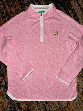 Masters Pink Long-Sleeve Quarter-Zip Pullover 12-14
